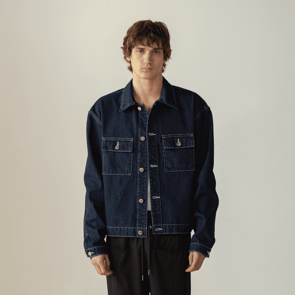 1001 Denim Jacket Dark Indigo — BLAN | Born in Brooklyn | Elevated
